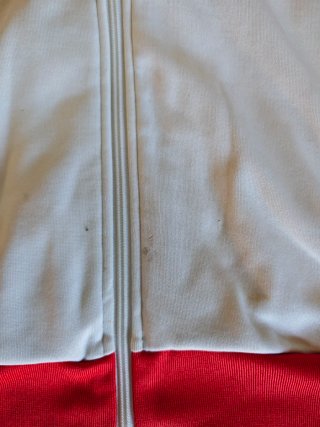 Chaqueta Adidas clásica roja y blanca Talla M