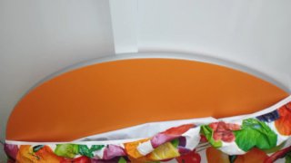 Mesa redonda cocina naranja 90cm