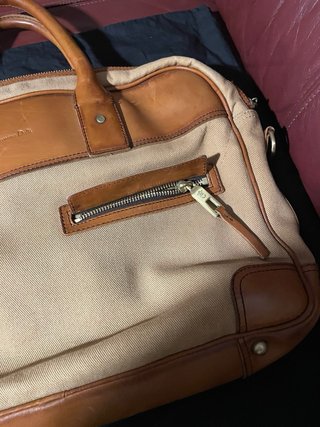 Bolso Massimo Dutti Beige y Marrón