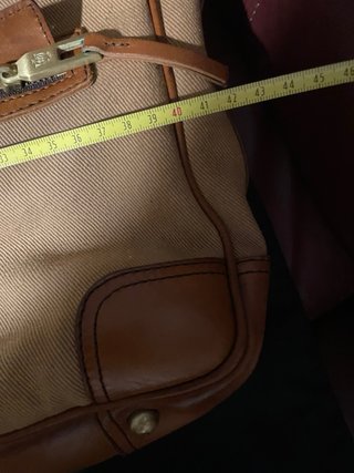 Bolso Massimo Dutti Beige y Marrón