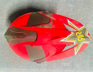 Casco Motocross FOX Rockstar + Gafas iridiscentes