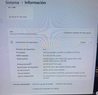 HP Victus Laptop i5 16GB RAM 512GB SSD RTX 3050
