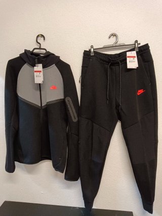 Chándal Nike Tech Fleece Negro Gris Original