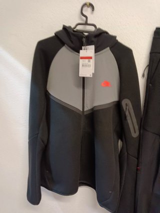 Chándal Nike Tech Fleece Negro Gris Original