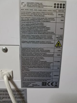 Aire Acondicionado Portátil Blanco
