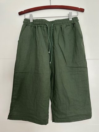 Pantalón corto verde de mujer