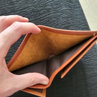 Cartera Billetera Piel Marrón Aria Mohan NUEVO