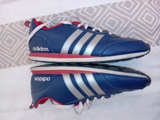 Zapatillas Adidas Hombre Azul y Rojo