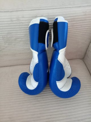 Guantes Boxeo Sparring 14oz Azul/Blanco