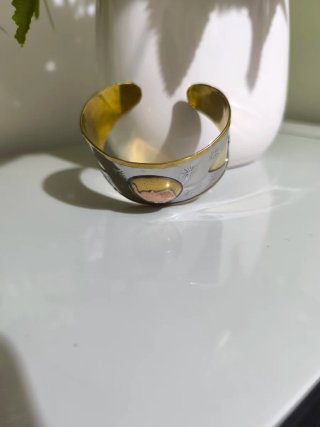 Pulsera preciosa elefante oro y plata