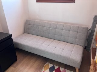 Sofá Cama Gris Claro