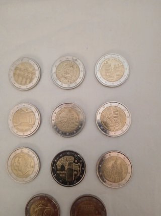 Lote 11 monedas 2 euros conmemorativas