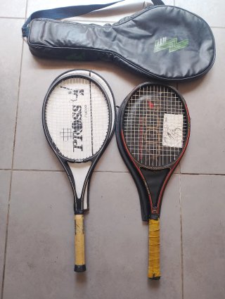 Lote 7 raquetas tenis y fundas