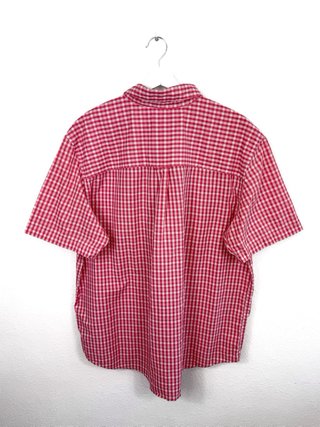 Camisa Chaps Cuadros Manga Corta Oversize Retro