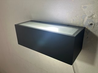 Lampada parete alluminio antracite IP54