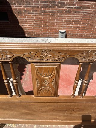Conjunto Somier Cabeceros y Mesilla Madera