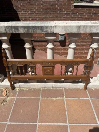 Conjunto Somier Cabeceros y Mesilla Madera