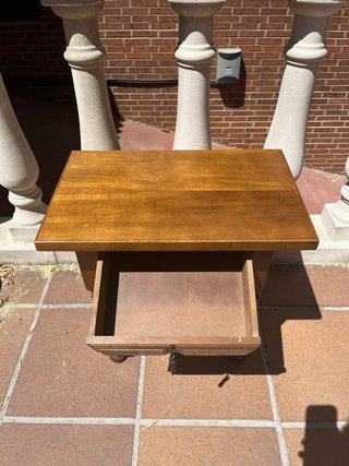 Conjunto Somier Cabeceros y Mesilla Madera