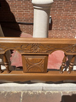 Conjunto Somier Cabeceros y Mesilla Madera