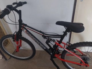 Bicicleta Freerider Montaña Roja y Negra