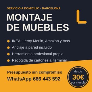 Montaje de muebles a domicilio · IKEA · Barcelona