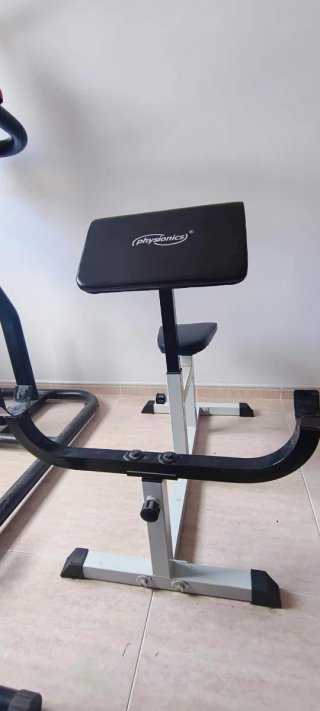 Banco Curl Bíceps + Barra
