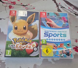 Nintendo Switch Sports y Pokémon Let's Go Eevee