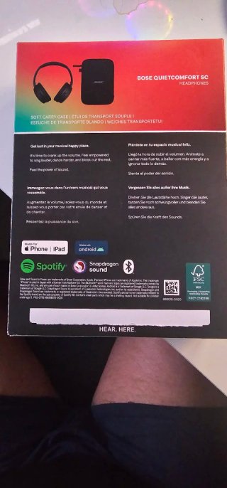 Cascos Bose QuietComfort SC Negros Inalámbricos nu