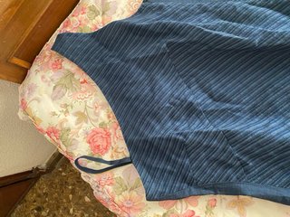 Vestido asimétrico azul T40
