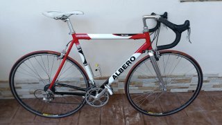 Bicicleta Carretera Albero Pro Team Roja Aluminio.