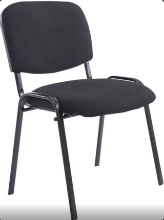 Silla de oficina negra. Disponibles 14 uds. negras