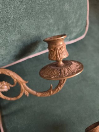 Candelabros pared piano antiguos
