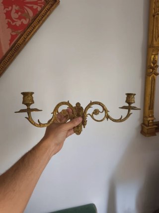 Candelabros pared piano antiguos