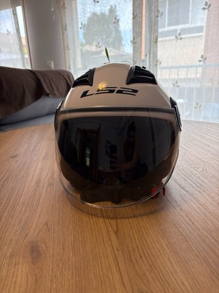 Casco Moto Jet Blanco con Pantalla Transparente