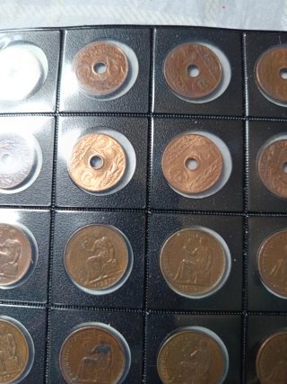 Monedas 25 céntimos 1938 y 50 céntimos 1937
