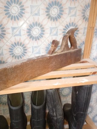 Garlopas de carpintero antiguas