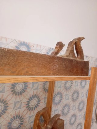 Garlopas de carpintero antiguas