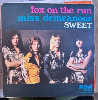 Sweet Fox on the Run 45 RPM