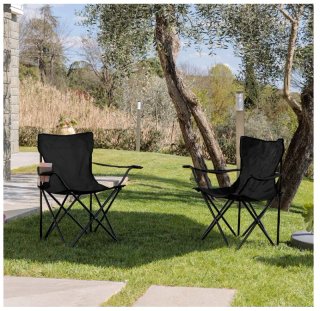 Pack 2 Sillas Camping Plegables Verdes