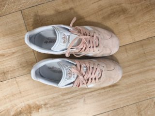 Zapatillas Adidas Gazelle Beige/Rosa Talla 38