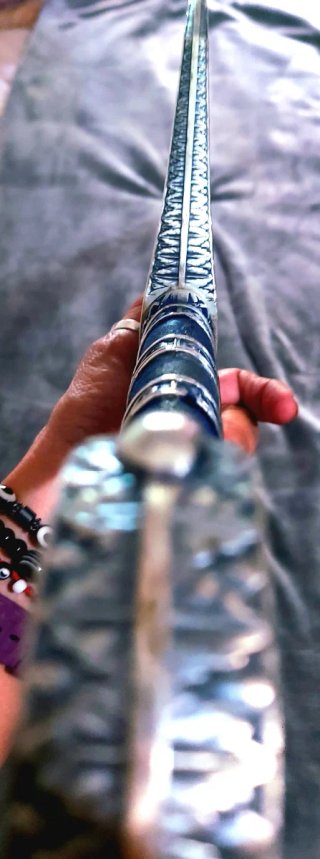 Réplica Espada Robin Hood Plata / Esmalte azul