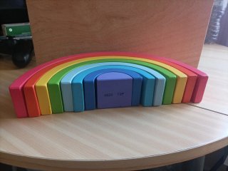 Puzzle Arcoíris Waldorf Montessori