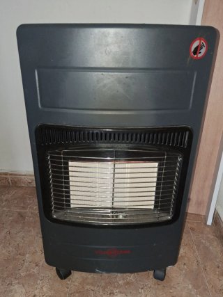 Estufa de gas gris