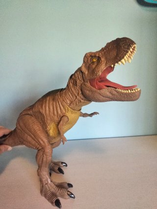 Juguete Dinosaurio T-Rex Marrón. Jurassic World