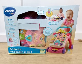 Andador VTech Andandín 2 en 1 rosa