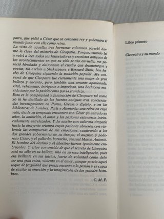 Libro Cleopatra, su vida y su época Carlo Franzero