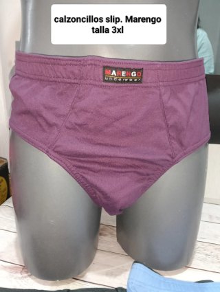 Lote 3 calzoncillos slip algodón talla 3XL