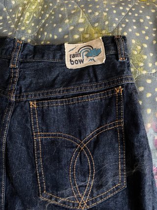 Gonna jeans vintage Rainbow