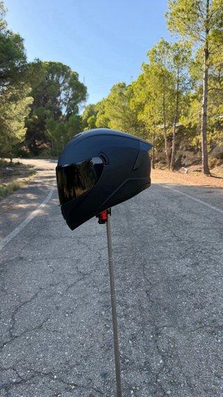 Casco integral negro mate