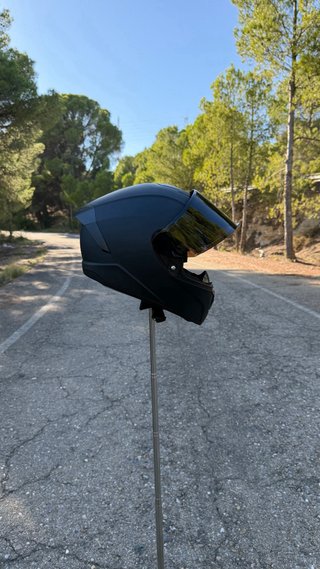 Casco integral negro mate